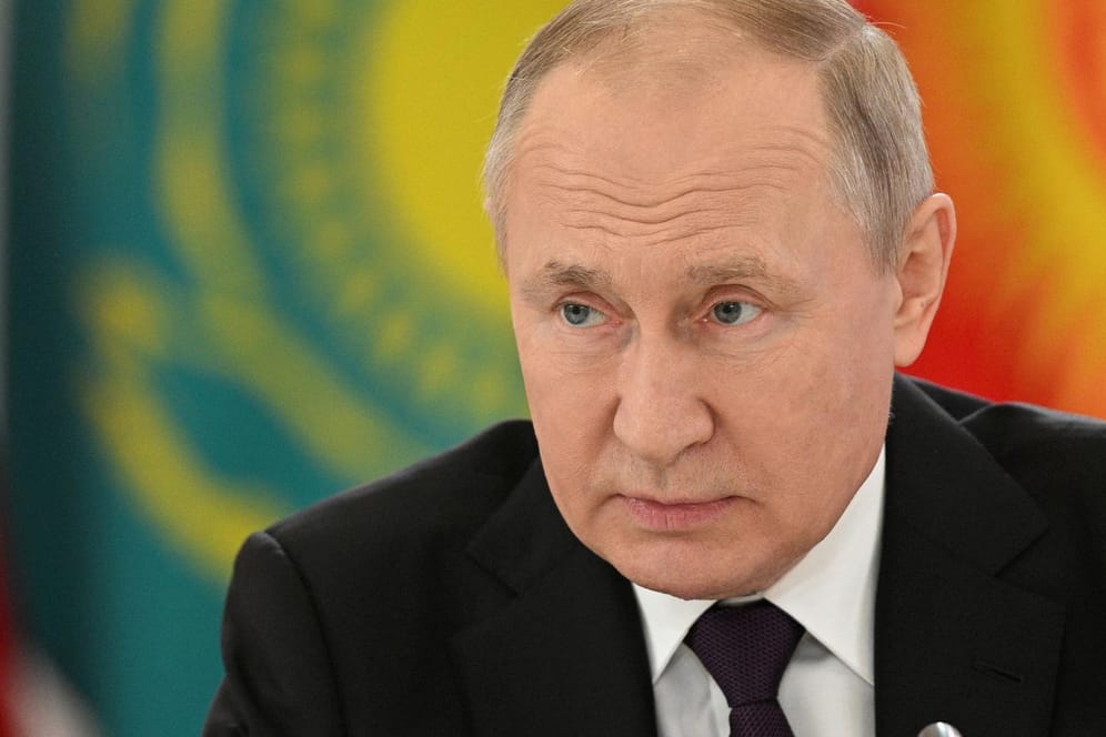 Wladimir Putin am gestrigen Freitag bei einem Besuch in Kasachstan.