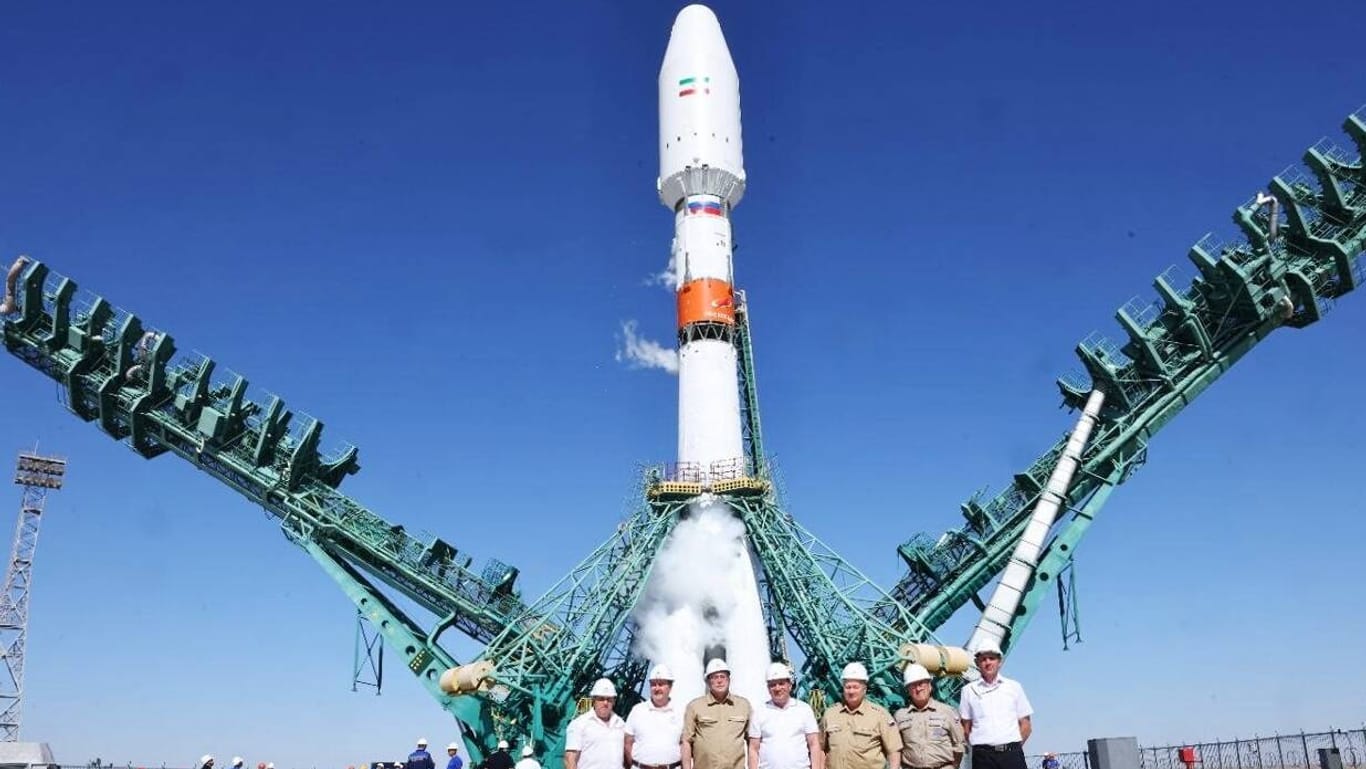 Kooperation auch in der Raumfahrt: Russland schoss im August aus Kasachstan einen iranischen Satelliten ins All.