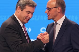 Friedrich Merz (r.) und Markus Söder: Die Vorsitzenden von CDU und CSU attackierten die Ampelregierung – von eigenen Problemen nicht die Spur.