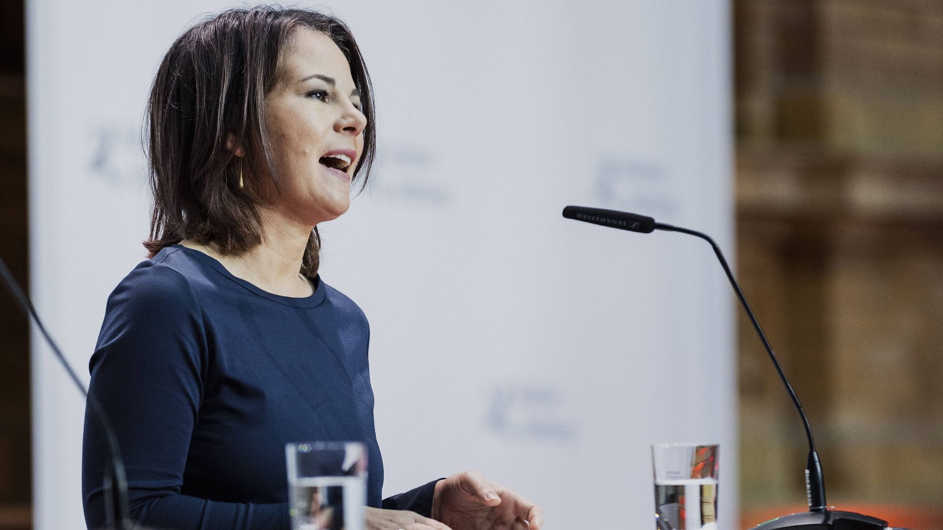 Bundesaußenministerin Annalena Baerbock: Beim Berlin Foreign Policy Forum der Koerber-Stiftung zeigte Baerbock entschlossen ihre Solidarität mit der Ukraine und Osteuropa.