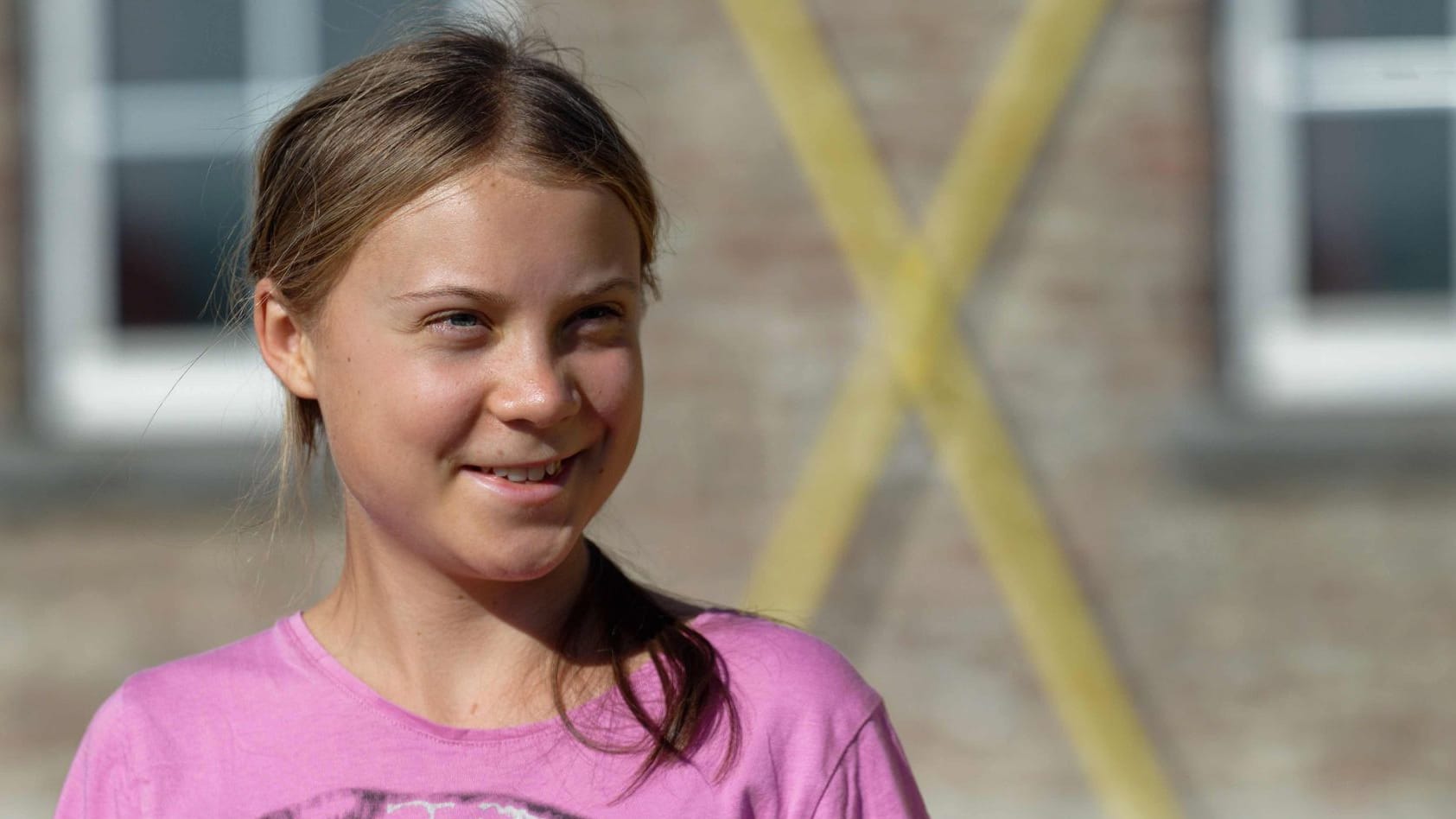 Klimaaktivistin Greta Thunberg bei einem Pressetermin im Tagebaudorf Lützerath: Es sei "eine schlechte Idee", auf Kohle zu setzen, solange "das Andere" noch existiere.