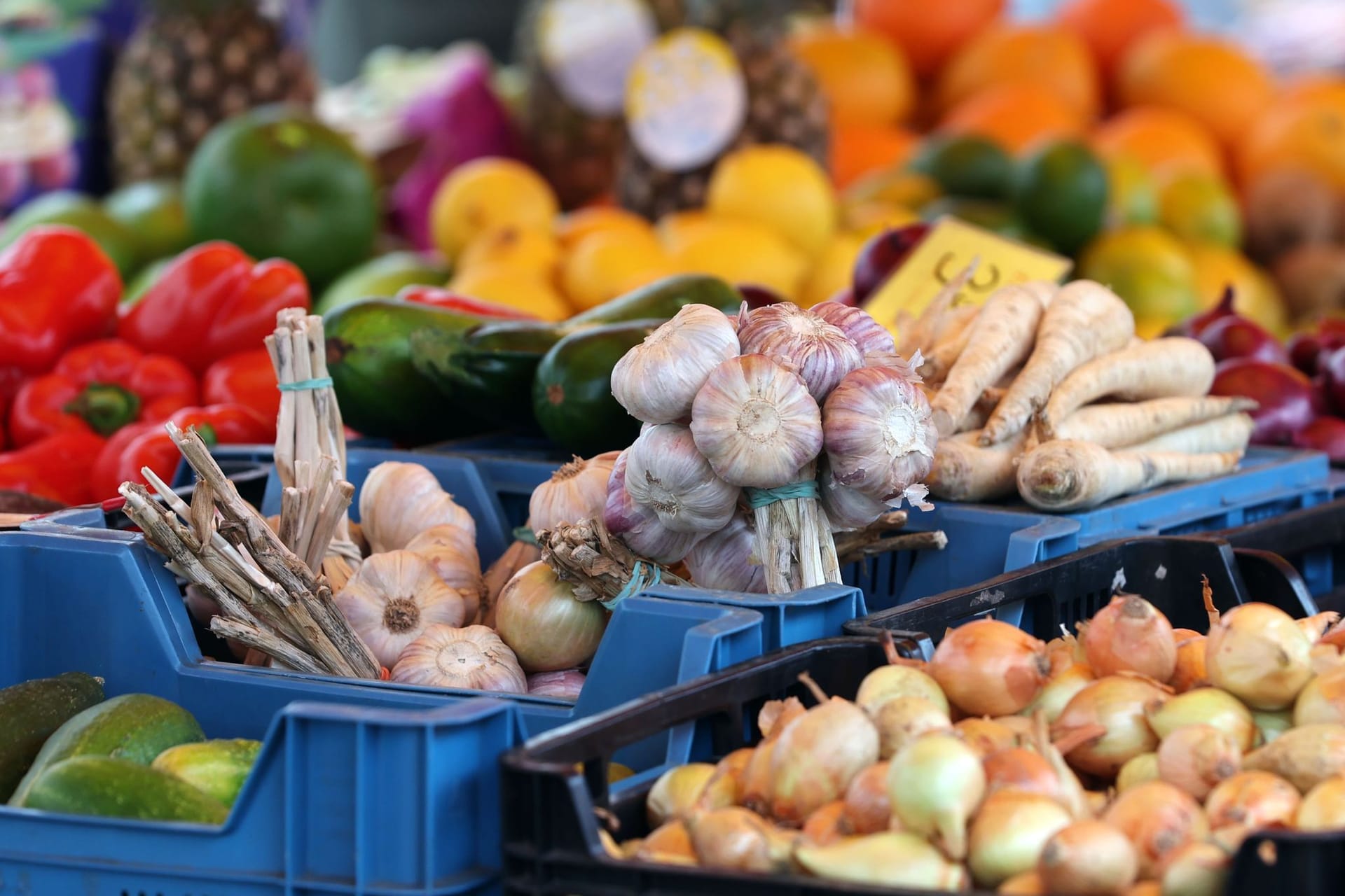 Wochenmarkt (Symbolbild): Die Inflation ist einer Umfrage zufolge die größte Sorge der Menschen in Deutschland.