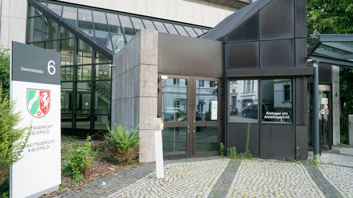 Amtsgericht Bielefeld (Archiv): Am Montag gab das Gericht die Insolvenz von Borgers bekannt.