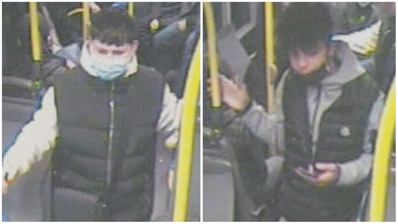 Die beiden Jugendlichen im Bus: Die Polizei bittet um Mithilfe aus der Bevölkerung.