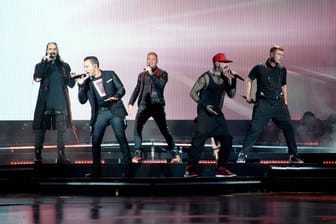 Die Backstreet Boys während eines Auftritts in Florida (Archivbild): Am Samstag tritt die "Boyband" in Hannover auf.