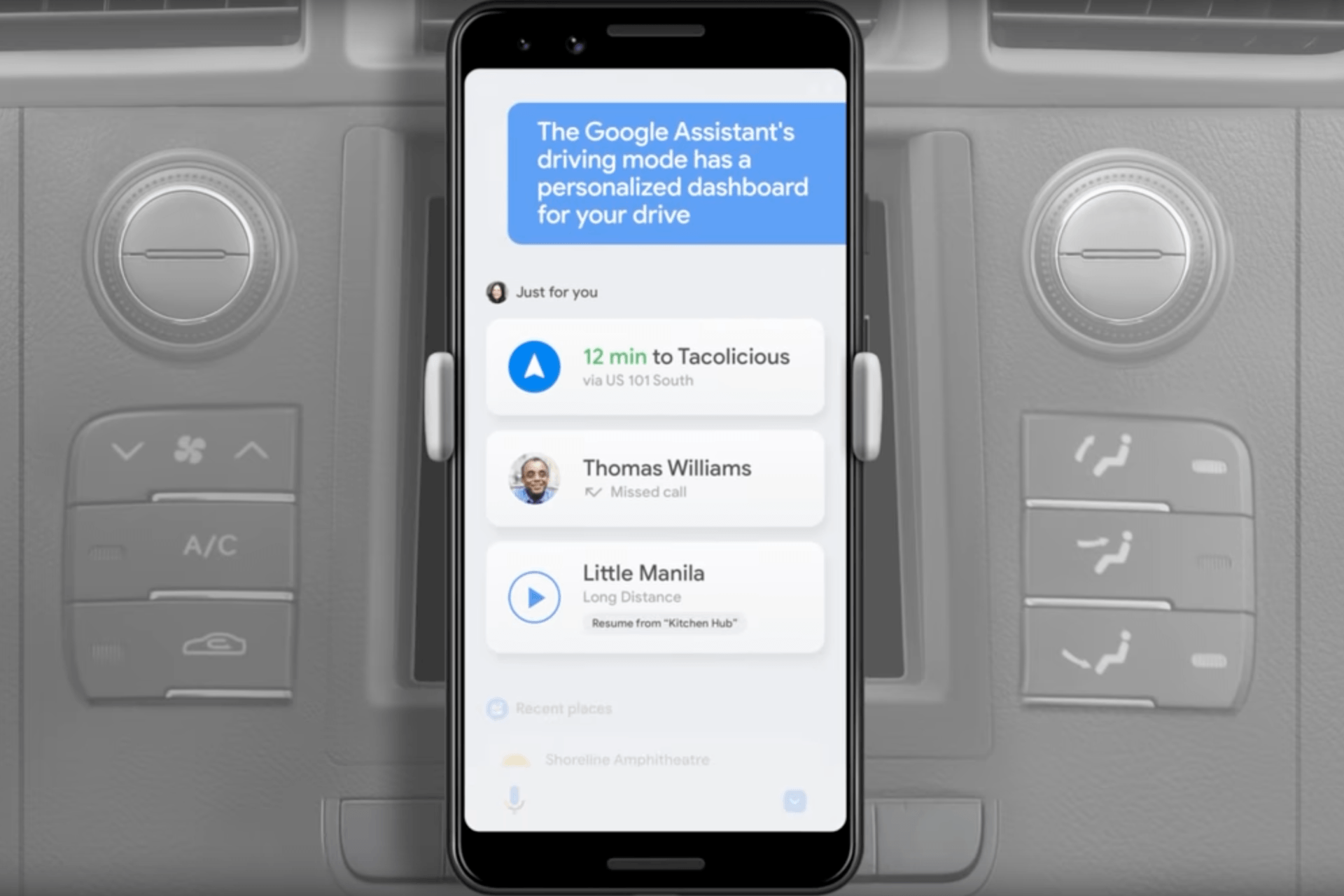 "Assistent Driving Mode": Google stellt das Dashboard ein.