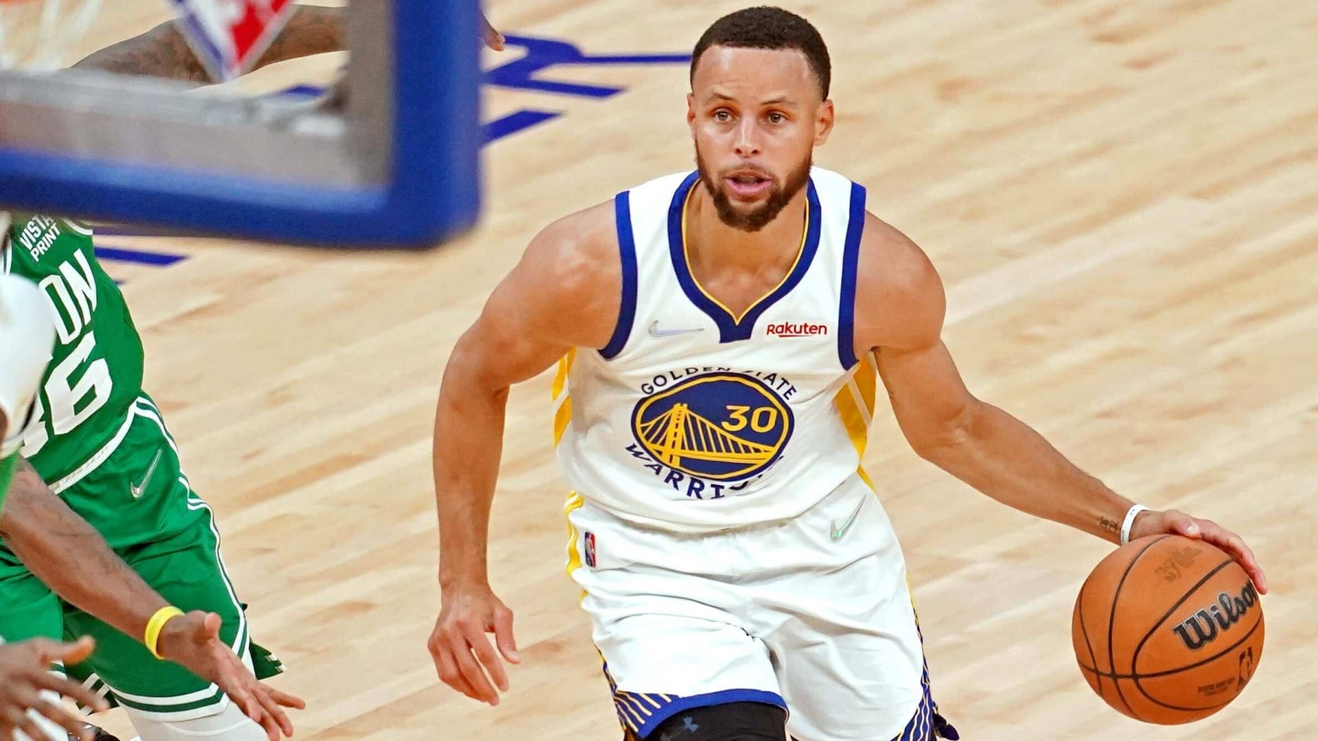 Stephen Curry (am Ball): Er wurde 2022 Meister.