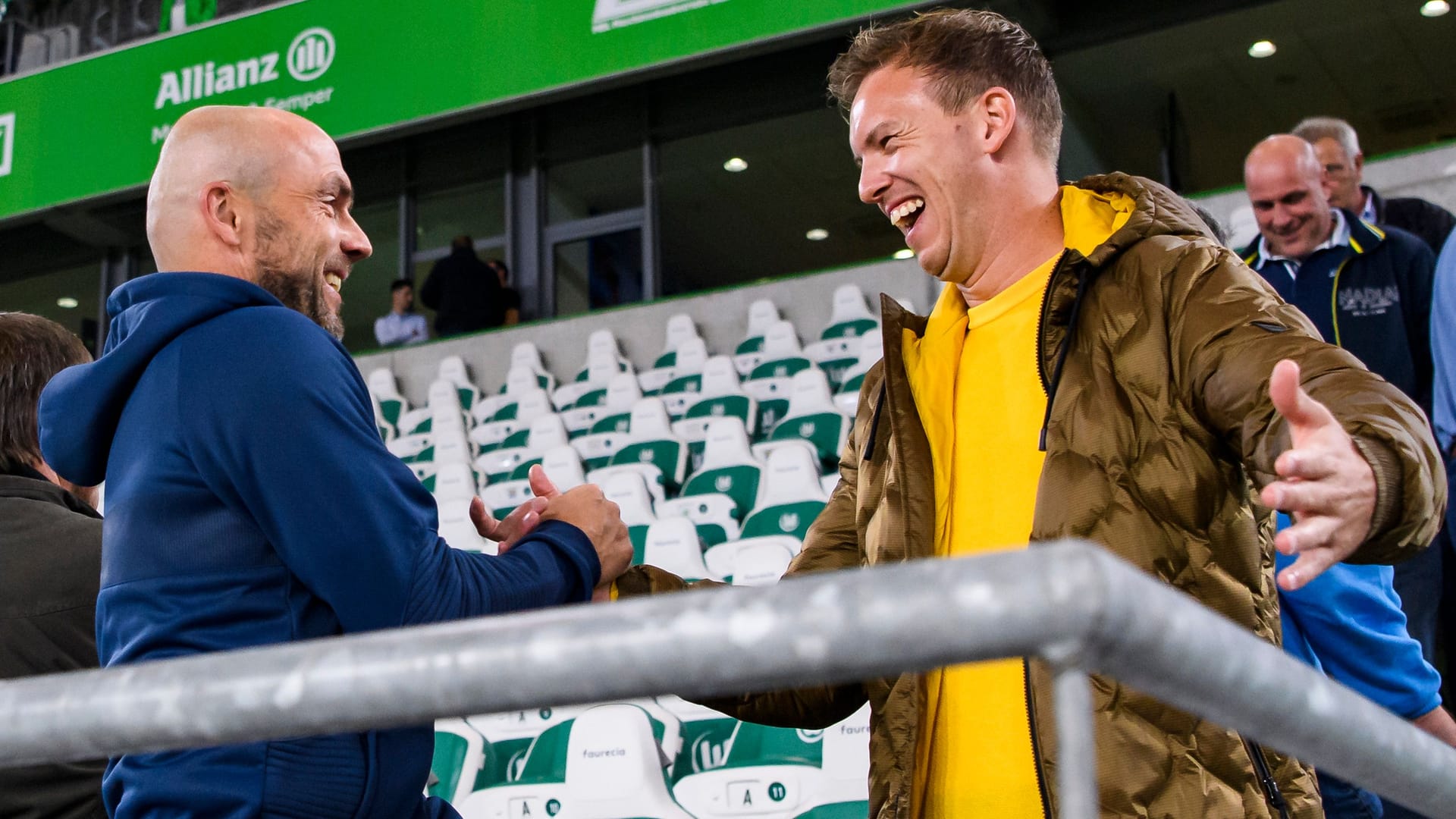 Alfred Schreuder (l.) und Julian Nagelsmann: Die beiden kennen sich aus ihrer gemeinsamen Zeit in Hoffenheim.