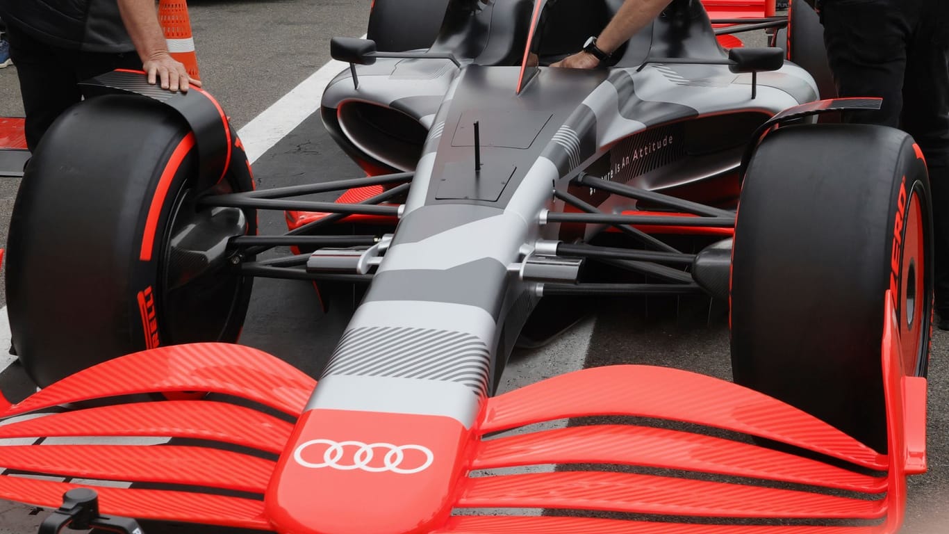 Prototyp eines Audi Formel-1-Wagens: Ab 2026 steigt der deutsche Autobauer in die Königsklasse ein.