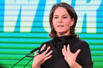 Annalena Baerbock: Die Außenministerin hat beim Grünen-Parteitag eine Rede gehalten.