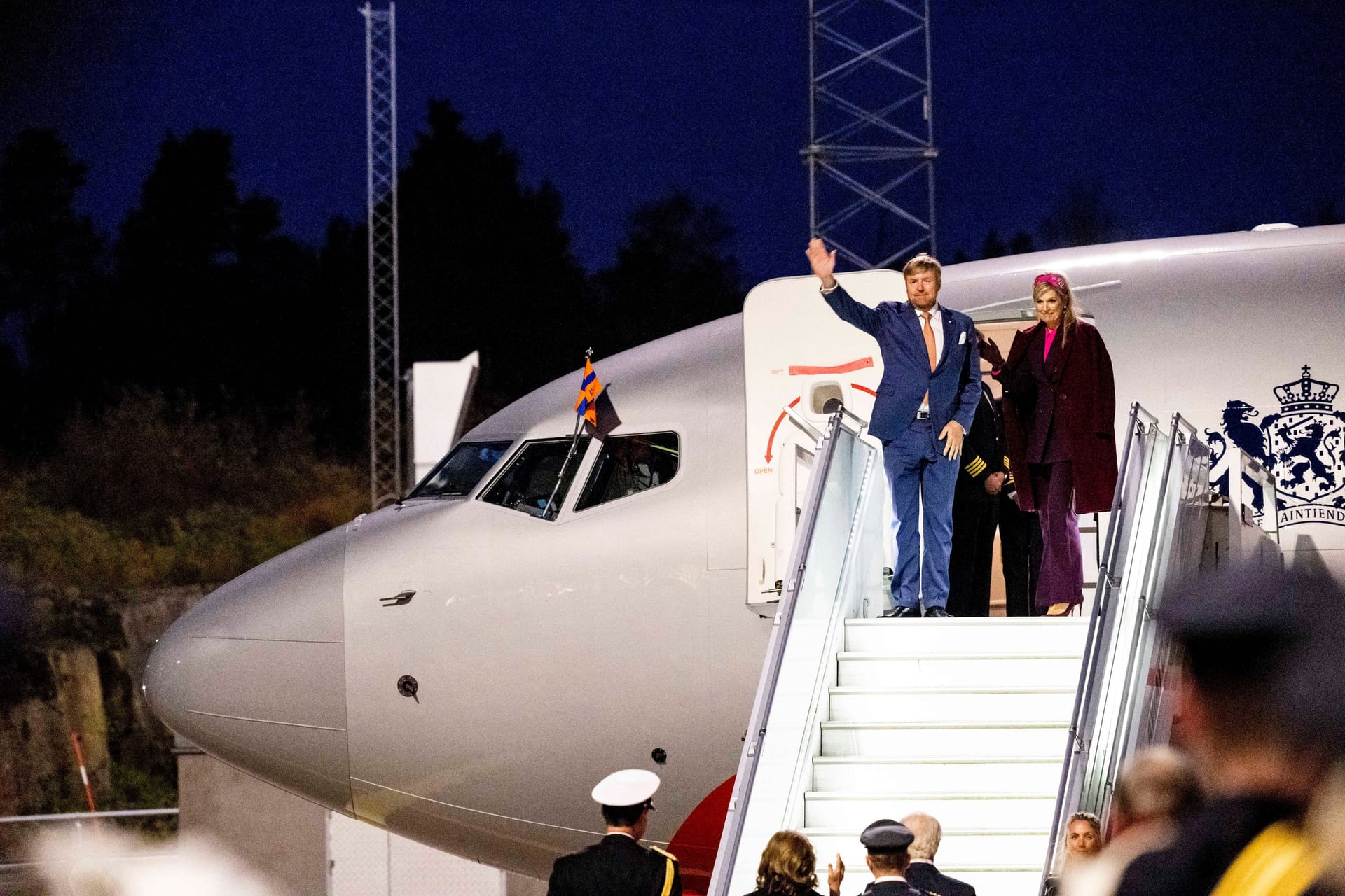 König Willem-Alexander und Königin Máxima verabschiedeten sich am Donnerstagabend nach drei Tagen aus Schweden.