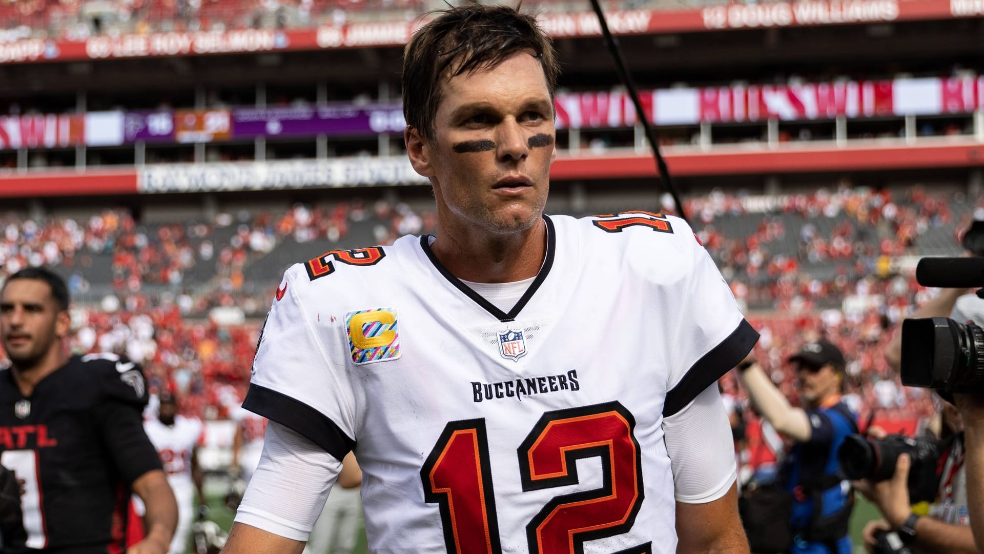 Tom Brady nach dem Spiel gegen die Atlanta Falcons Anfang Oktober: Der Star-Quarterback spielt seit 2020 in Florida.