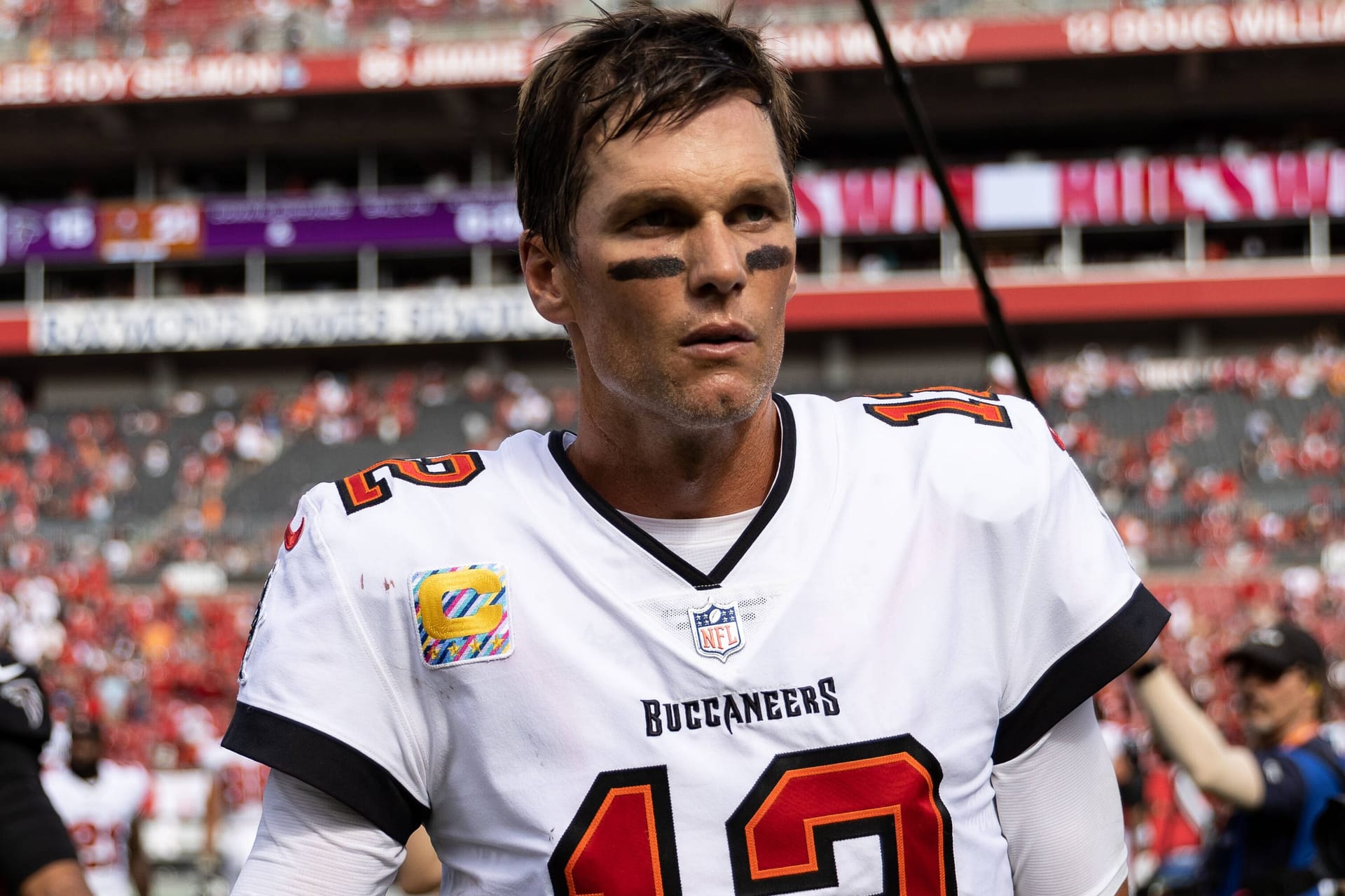 Tom Brady nach dem Spiel gegen die Atlanta Falcons Anfang Oktober: Der Star-Quarterback spielt seit 2020 in Florida.