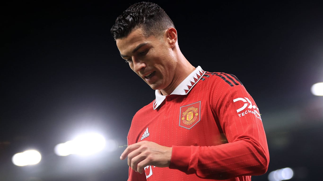 Cristiano Ronaldo im Trikot von Manchester United: Der Angreifer spielt seit 2021 zum zweiten Mal bei den "Red Devils".