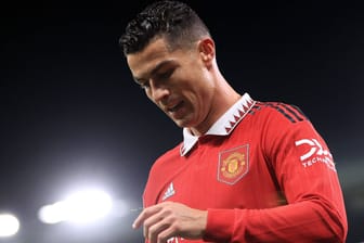Cristiano Ronaldo im Trikot von Manchester United: Der Angreifer spielt seit 2021 zum zweiten Mal bei den "Red Devils".