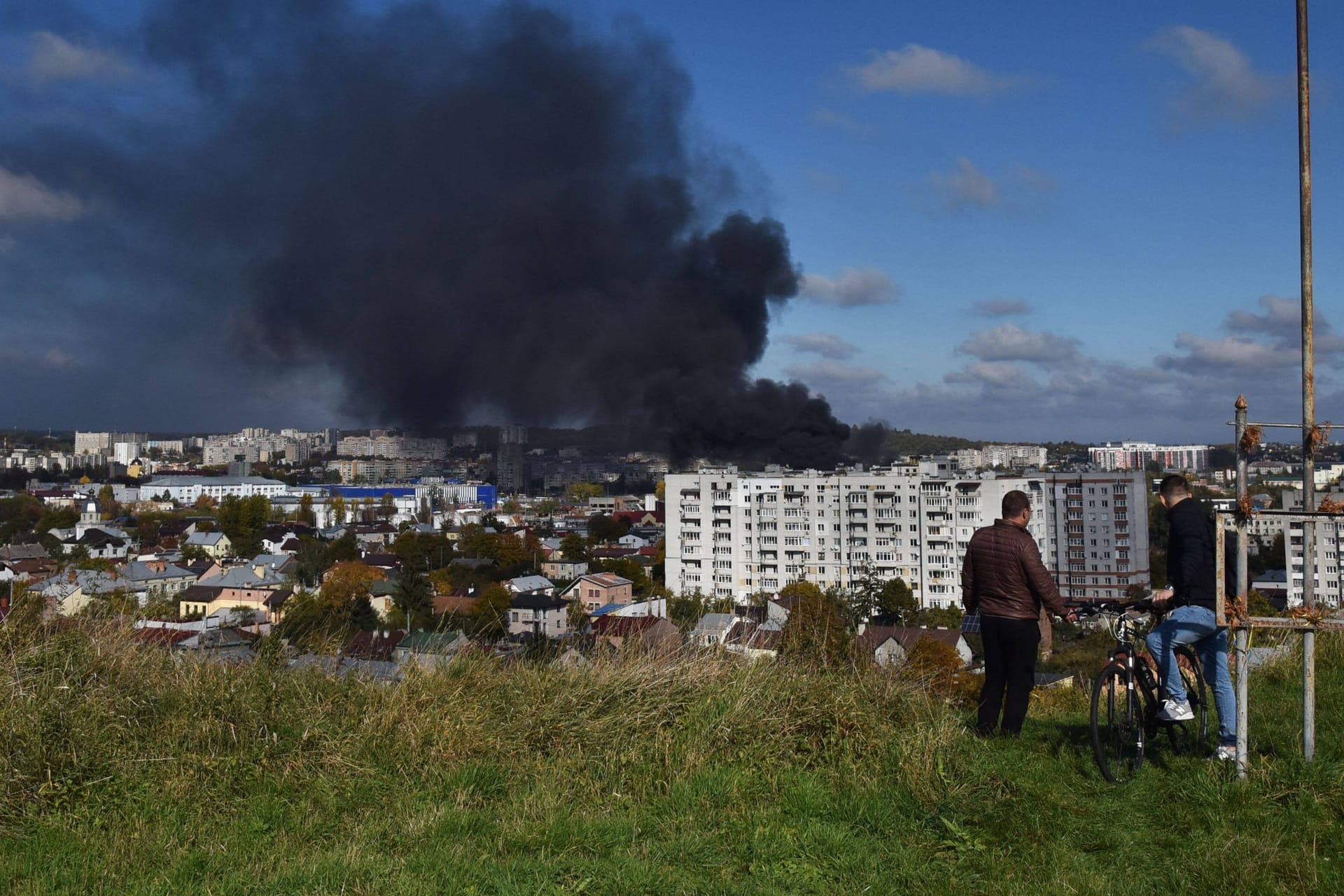Lwiw in der Ukraine: Russische Raketen treffen die Stadt im Westen der Ukraine.