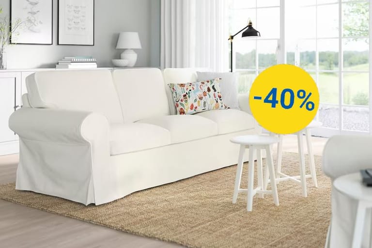 Ikea bietet das beliebte Sofa Ektorp jetzt 40 Prozent günstiger an.