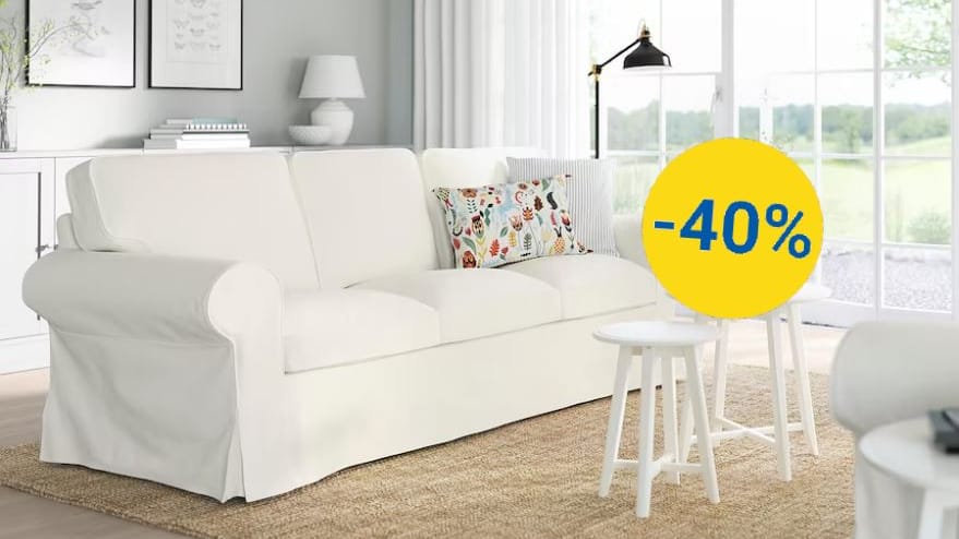 Ikea bietet das beliebte Sofa Ektorp jetzt 40 Prozent günstiger an.