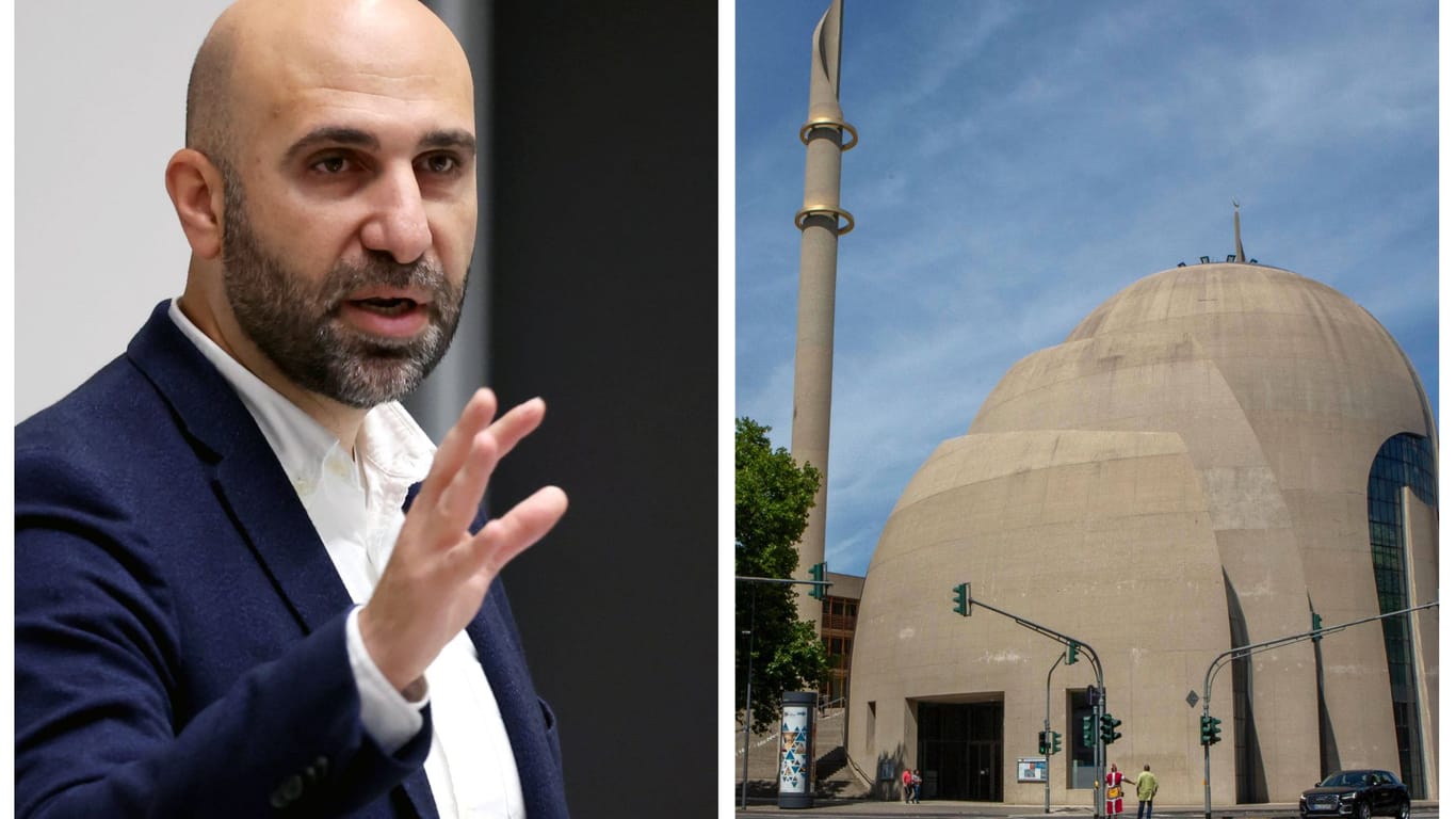 Der Islam-Kritiker Ahmad Mansour hält den geplanten Muezzinruf in der Kölner Zentralmoschee für "naiv" (Archivbilder): Diese Woche könnte so zum ersten Mal zum Gebet gerufen werden.