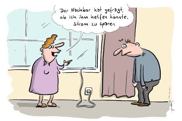 Auch Nachbarn helfen gern mal.