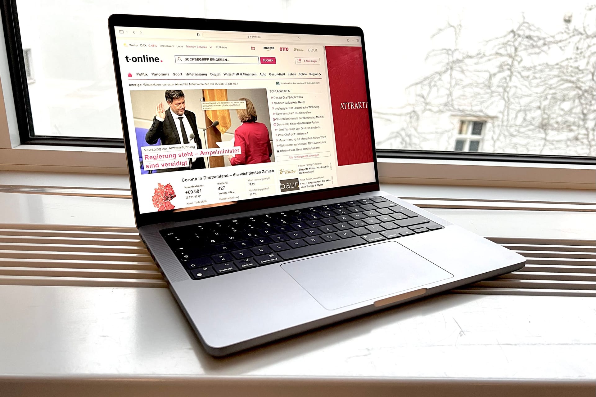 MacBook Pro 14 mit M1-Chip: Eine überarbeitete Version des Geräts will Apple erst im kommenden Jahr veröffentlichen.