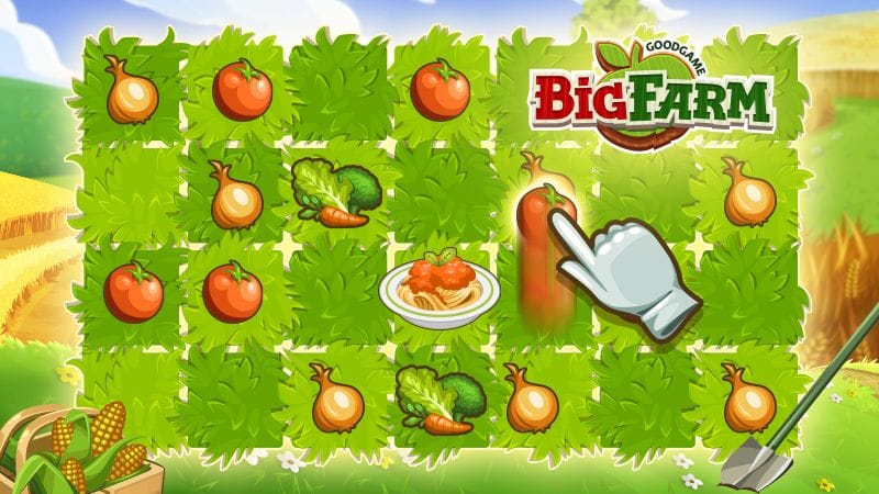 Big Farm: 3-Gewinnt Gemüse (Quelle: GoodGame Studios)