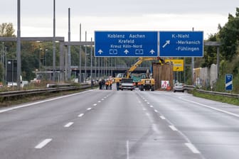 Bauarbeiten auf der Autobahn (Symbolbild): Mehrere Verbindungen werden gesperrt.
