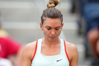 Simona Halep bei den US Open Ende August in New York: Die 31-Jährige muss sich nun eines Verdachts erwehren.
