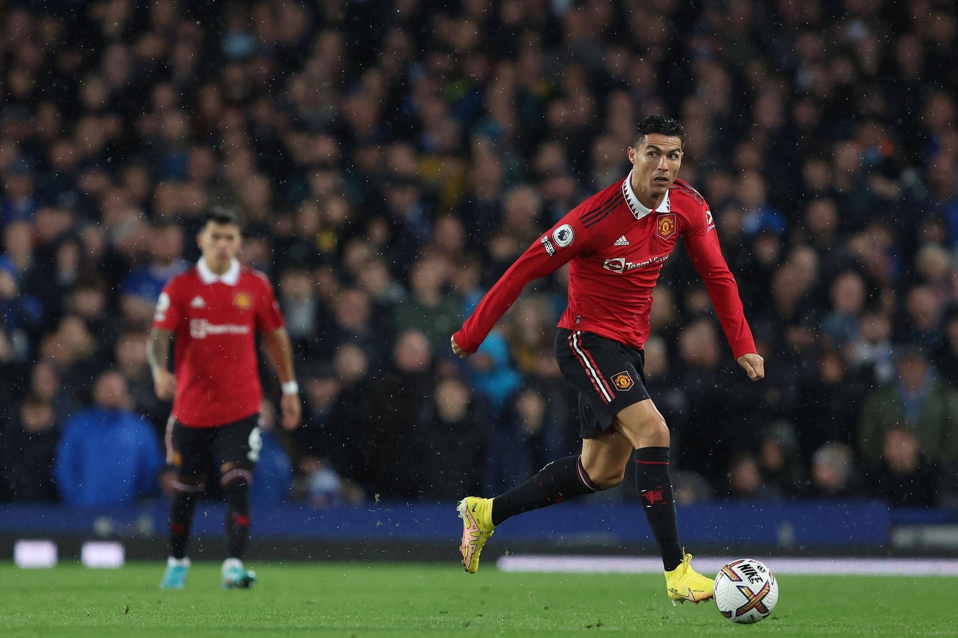 Cristiano Ronaldo: Der Portugiese erzielte den entscheidenden Treffer zum 2:1 (2:1)-Erfolg beim FC Everton in Liverpool.