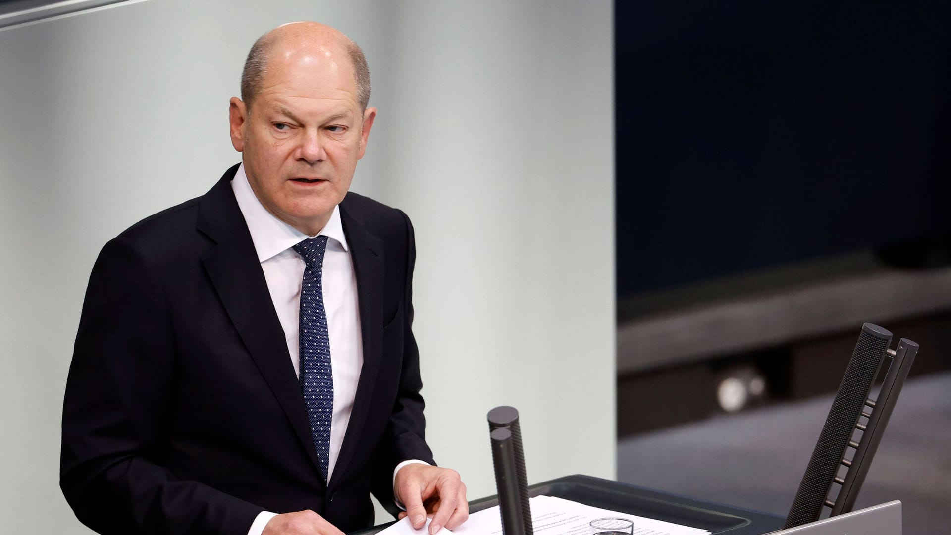 Kanzler Scholz im Bundestag: "Wir sind nicht schwach."