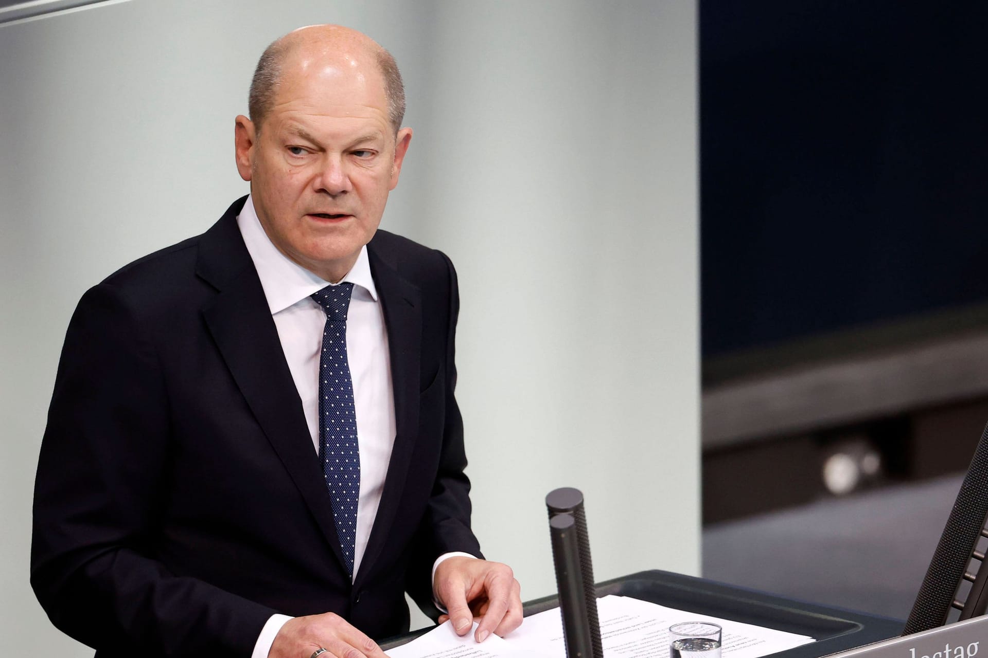 Kanzler Scholz im Bundestag: "Wir sind nicht schwach."