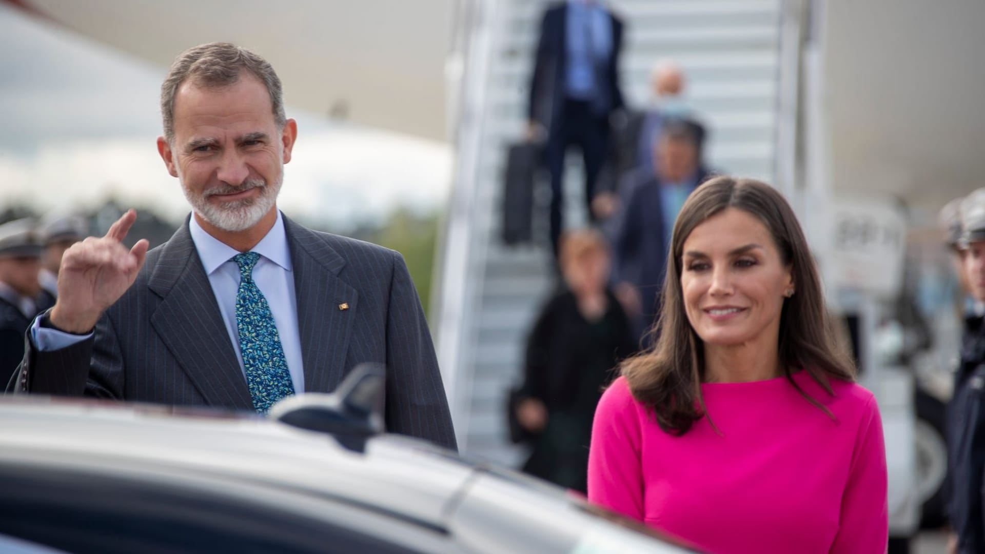 König Felipe VI. und Königin Letizia von Spanien in Frankfurt