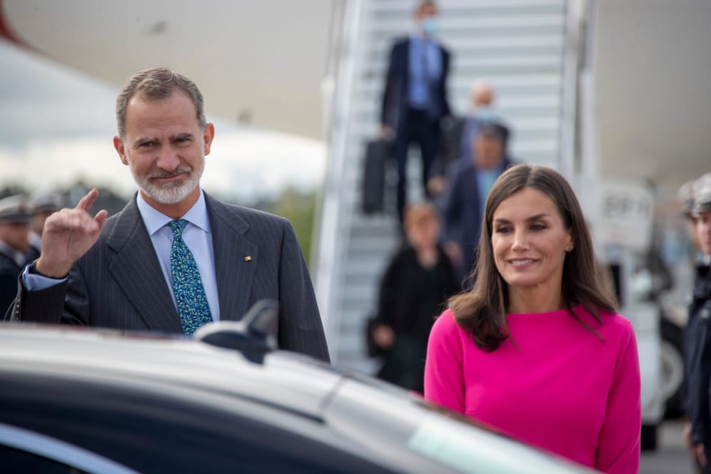 König Felipe VI. und Königin Letizia von Spanien in Frankfurt