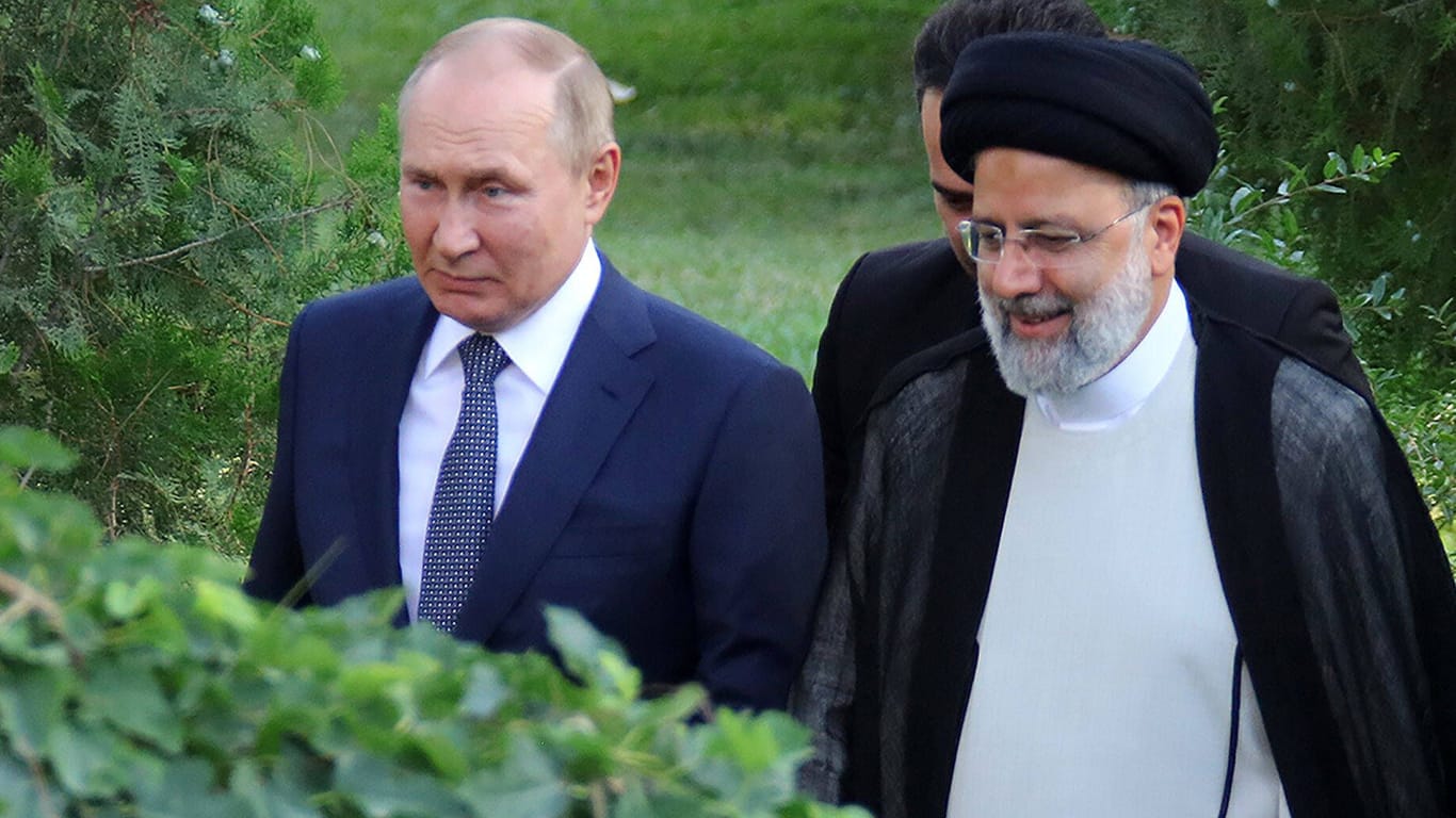 Putin besuchte im Juli Teheran: Seit Ausbruch des Ukraine-Krieges haben Russland und der Iran seine strategische Partnerschaft vertieft.