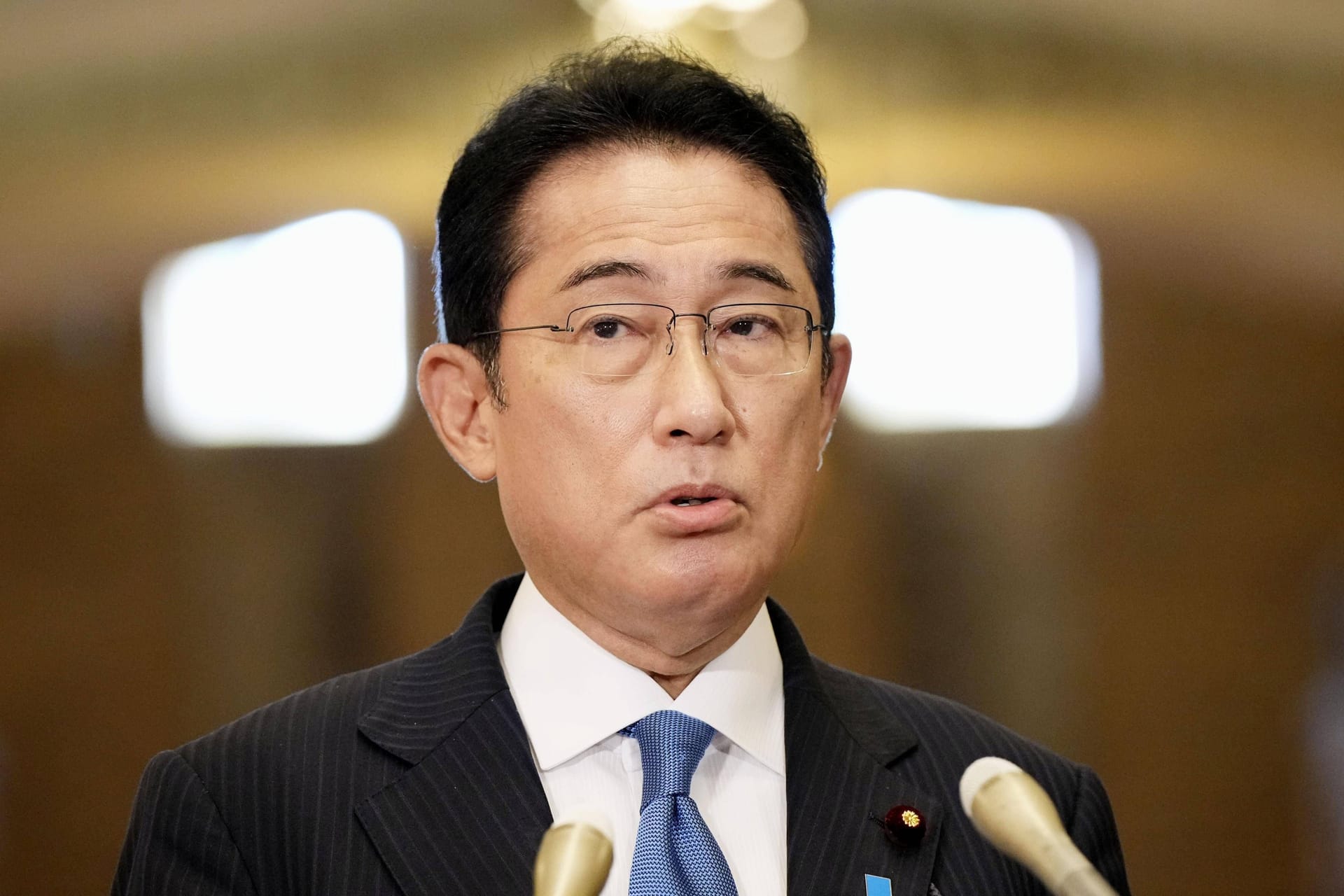 Japans Premierminister Fumio Kishida: Sorge wegen Nordkoreas Raketentests.