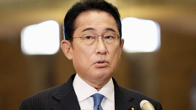 Japans Premierminister Fumio Kishida: Sorge wegen Nordkoreas Raketentests.