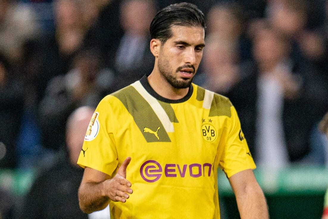 Dortmunds Emre Can im Pokalspiel bei Hannover 96.