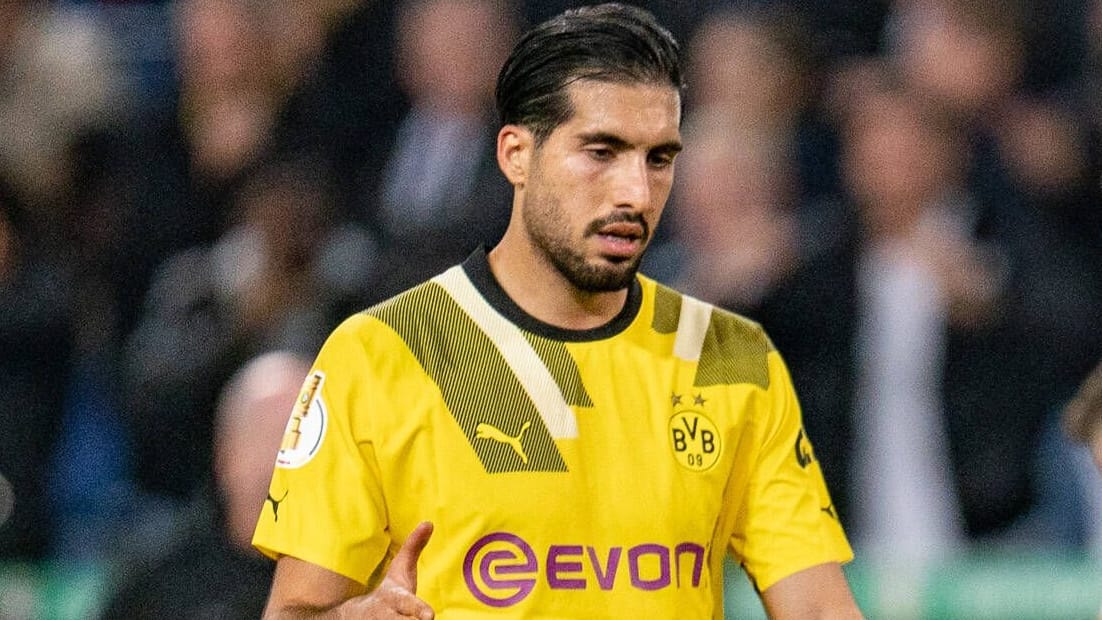 Dortmunds Emre Can im Pokalspiel bei Hannover 96.