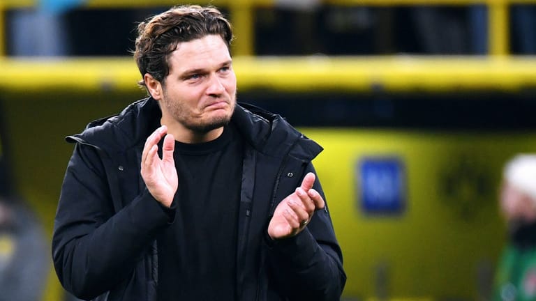 Edin Terzic: Der Trainer der Borussia hatte nach dem Abpfiff Tränen in den Augen.