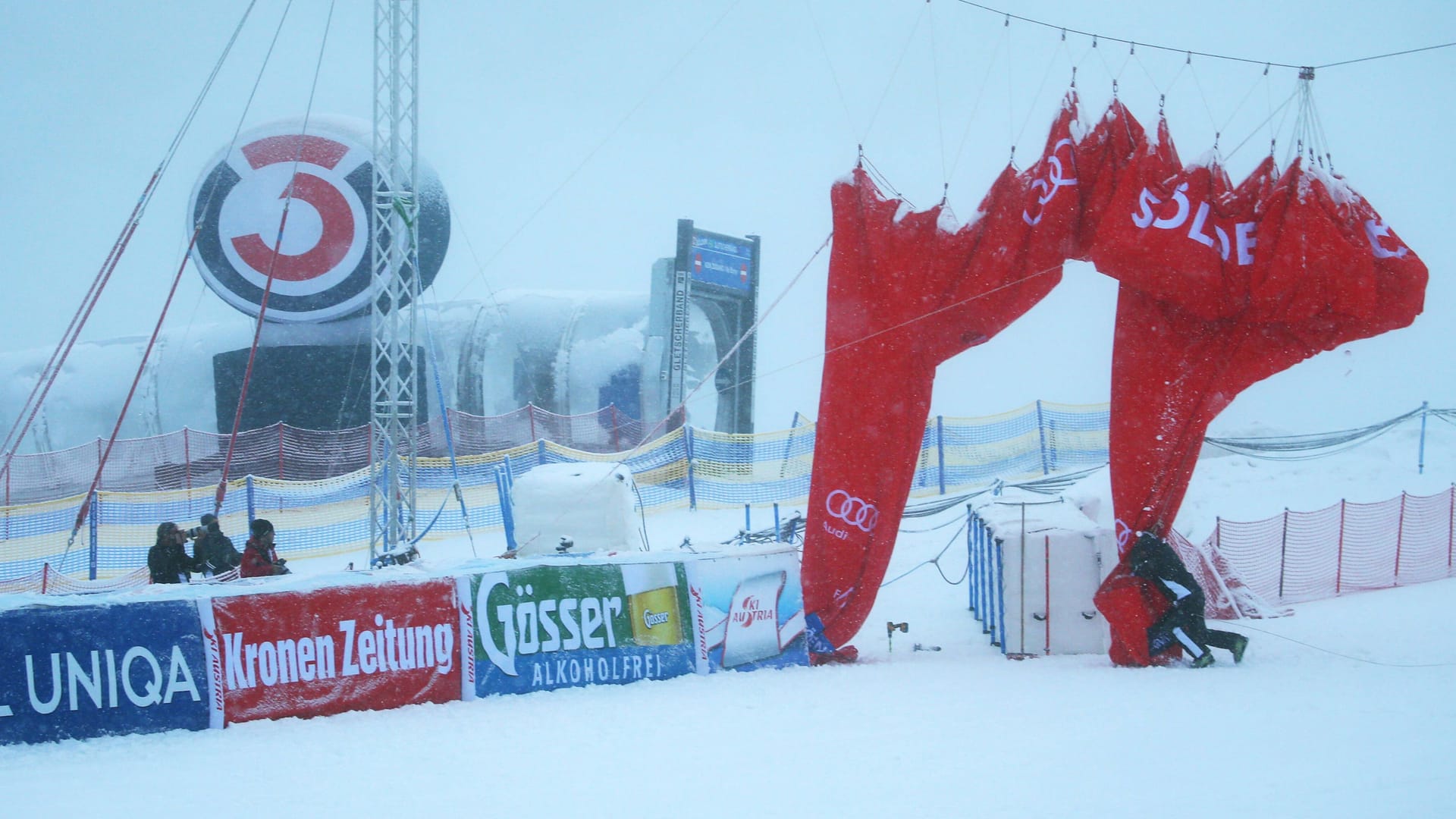 Die Piste in Sölden: Der Riesenslalom der Damen musste abgesagt werden.