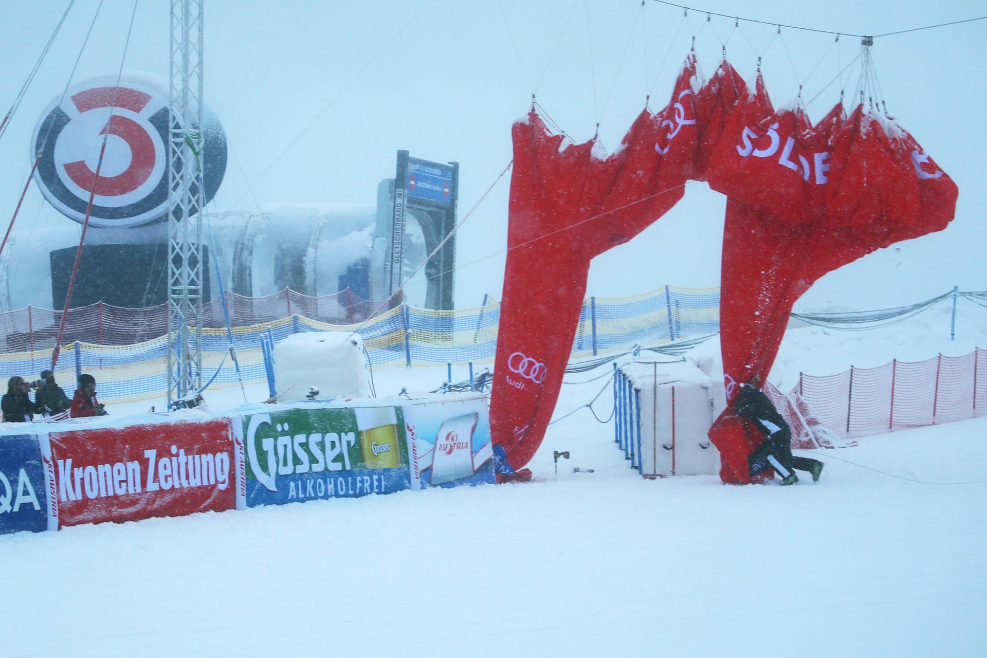 Die Piste in Sölden: Der Riesenslalom der Damen musste abgesagt werden.