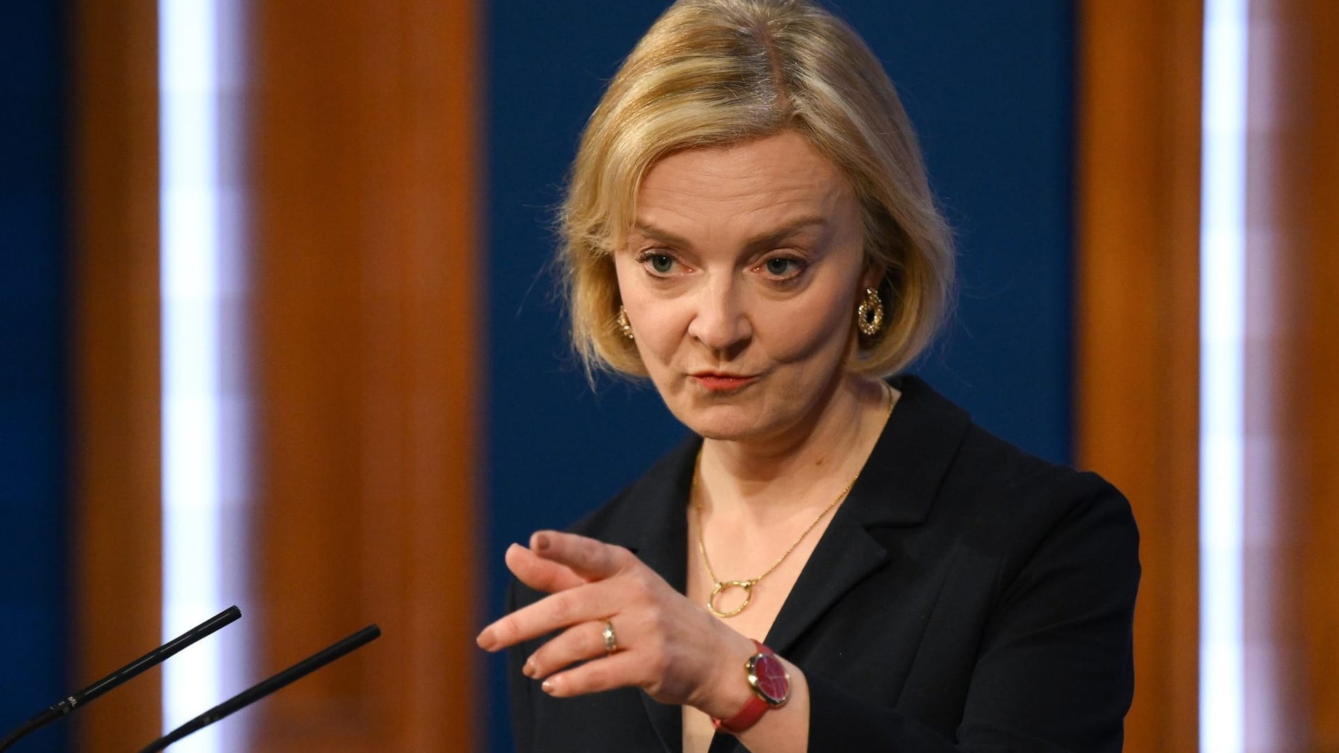 Liz Truss: Die britische Premierministerin hält an ihrem Posten fest.