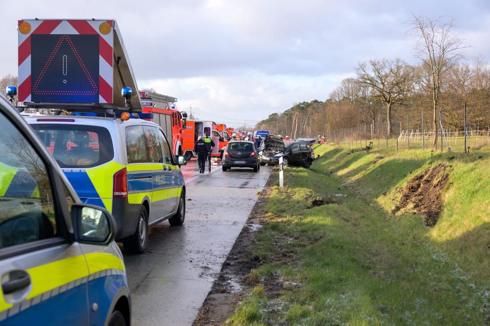 Unfall auf A7 bei Norderstedt