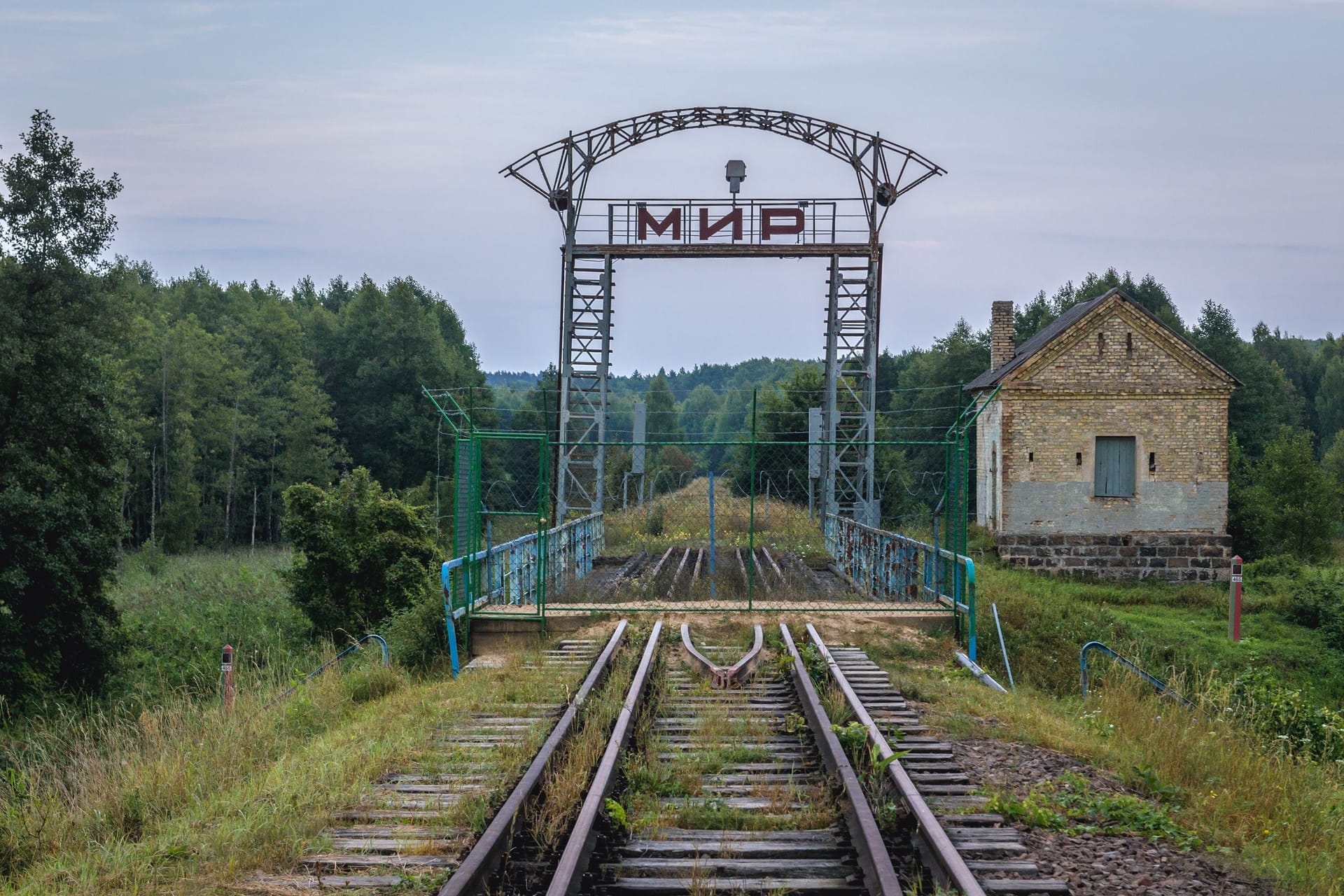 Grenzübergang: Der Fluss Swislocz bildet einen Teil der Grenze zwischen Belarus und Polen.