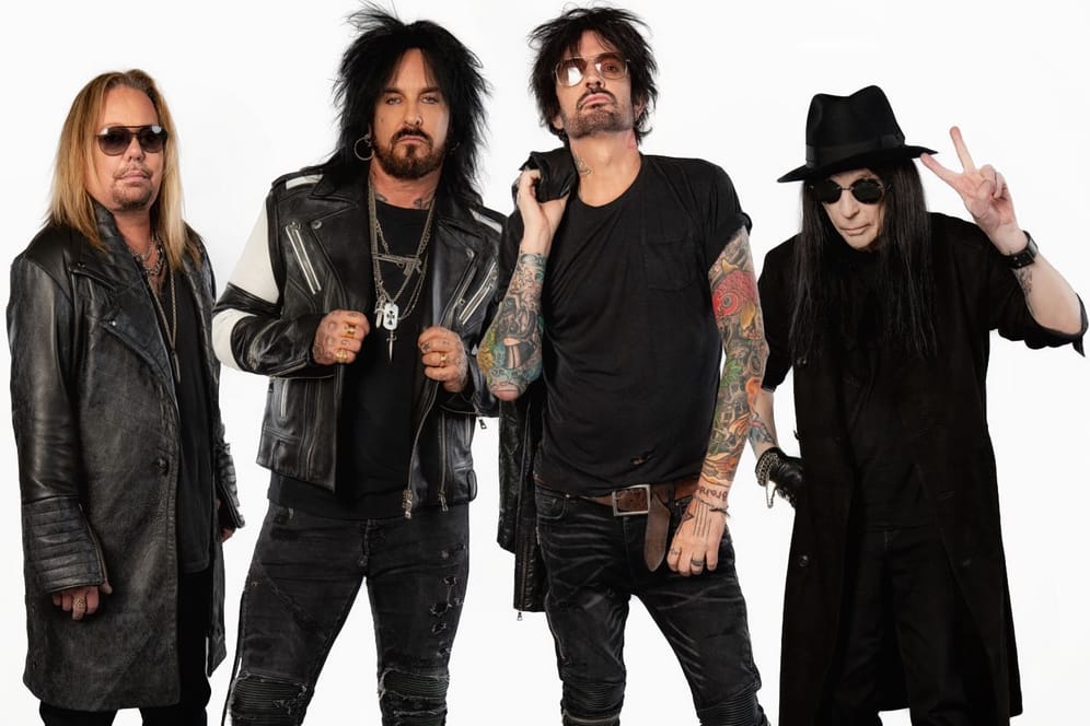 Mötley Crüe 2022 (v.l.): Vince Neil, Nikki Sixx, Tommy Lee und Mick Mars.