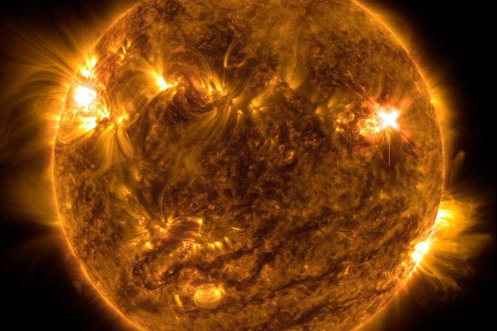 Eine Aufnahme der Sonne vom Solar Dynamics Observatory der NASA: Eine brennende Kugel aus Wasserstoff und Helium, die große Mengen Energie freisetzt. Weltraumforscher wollen diese noch effizienter nutzen.