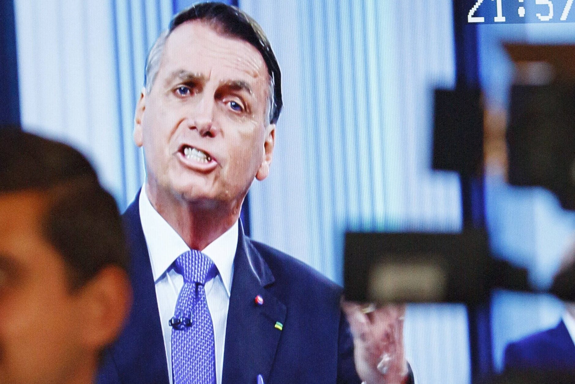 TV-Duell in Brasilien: Bolsonaro nannte Lula einen "Banditen", der sich für den Anwalt der Armen halte.