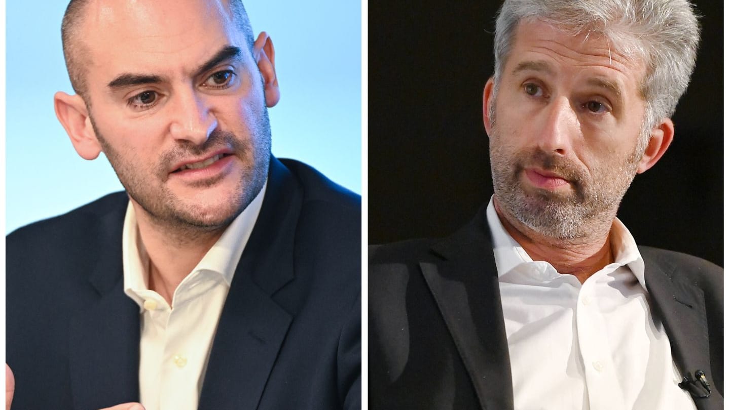 Danyal Bayaz (l.): Der Landesfinanzminister hofft auf eine Annäherung der Partei zu Boris Palmer (r.). Danyal Bayaz (l.): Der Landesfinanzminister hofft auf eine Annäherung der Partei zu Boris Palmer (r.).