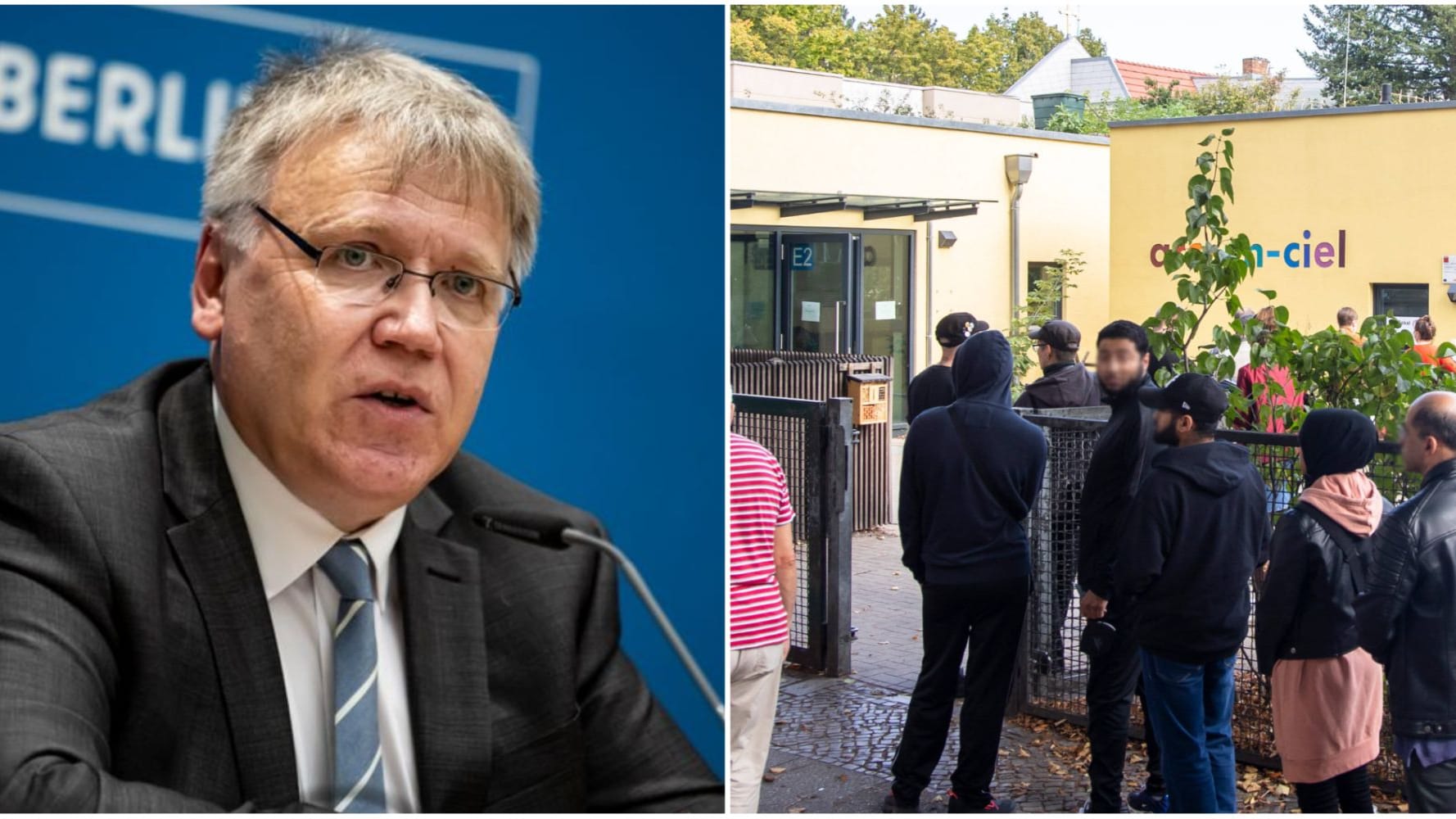 Stephan Bröchler/Schlange vor einem Berliner Wahllokal (Collage): Er will vorbereitet sein. Stephan Bröchler/Schlange vor einem Berliner Wahllokal (Collage): Er will vorbereitet sein.