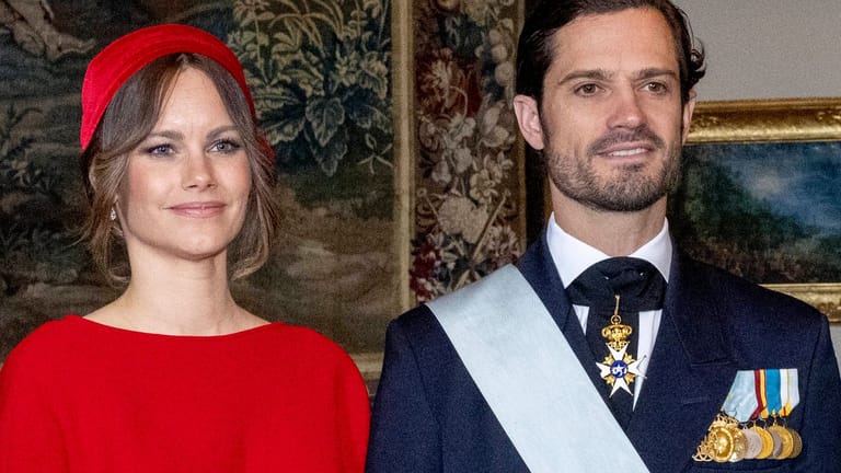 Prinzessin Sofia und Prinz Carl Philip: Das Paar zeigte sich bei einem Empfang.